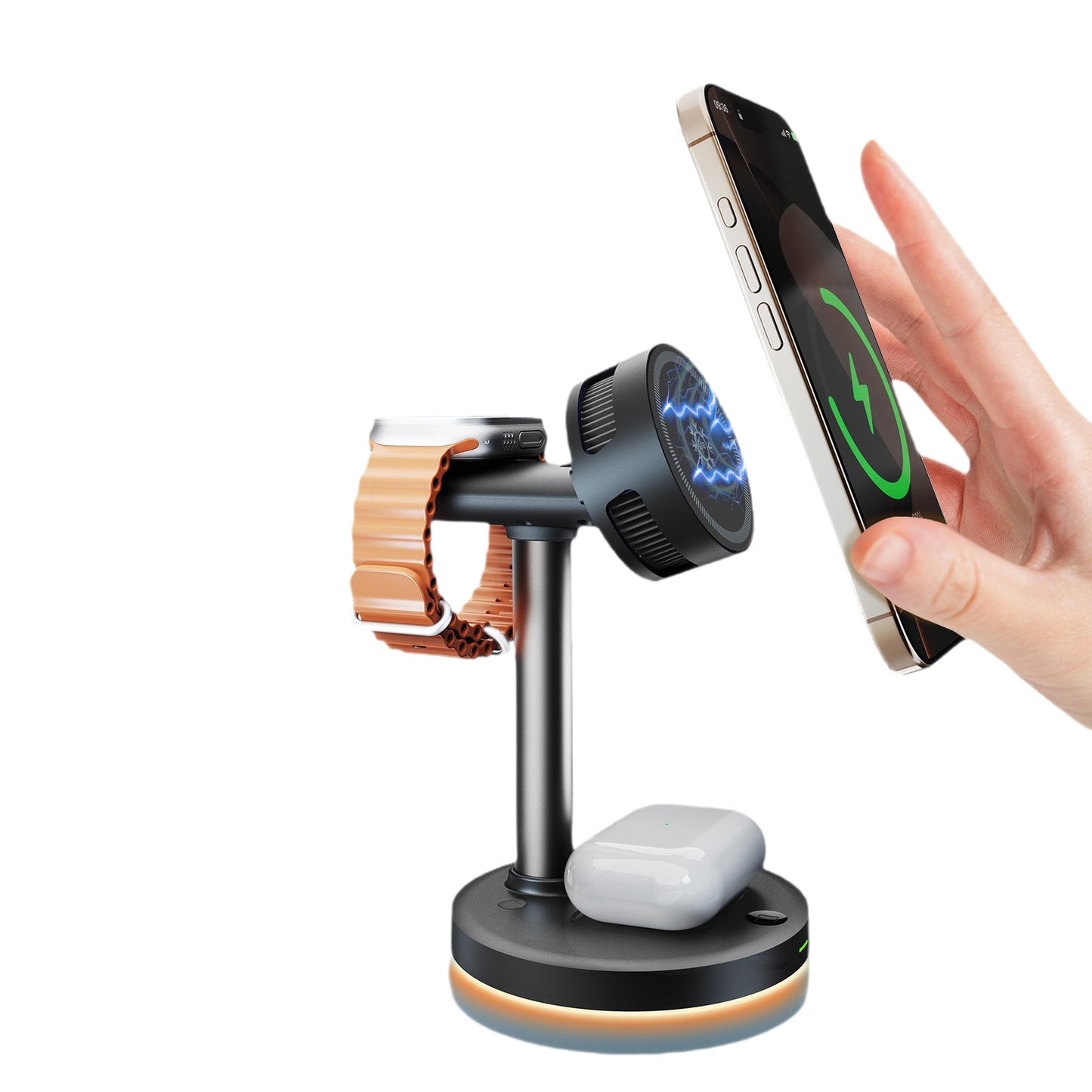 Ice magnetic cooling mobile phone wireless charger